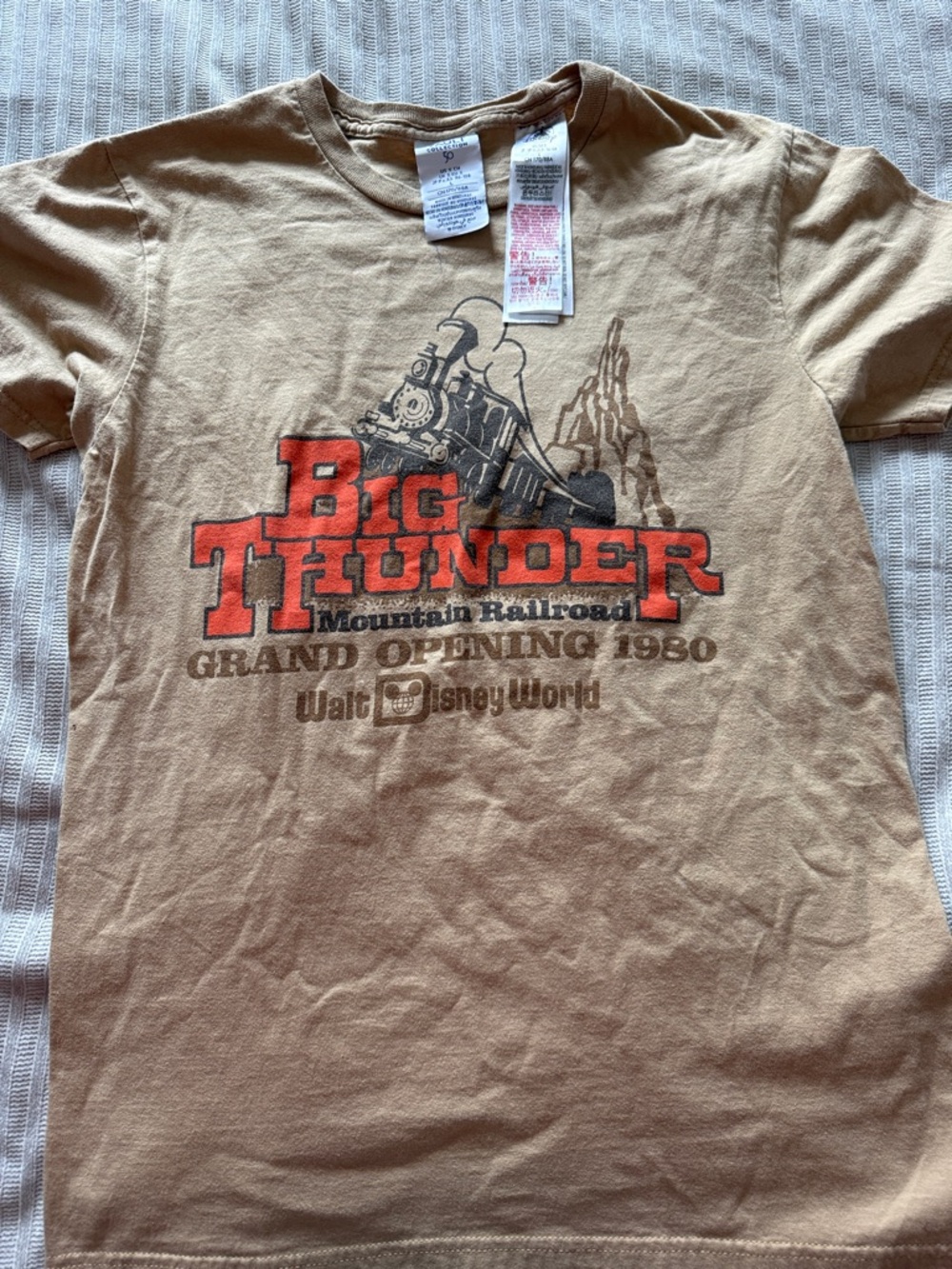 Disney Tan Big Thunder Mountain Railroad Graphic Tee